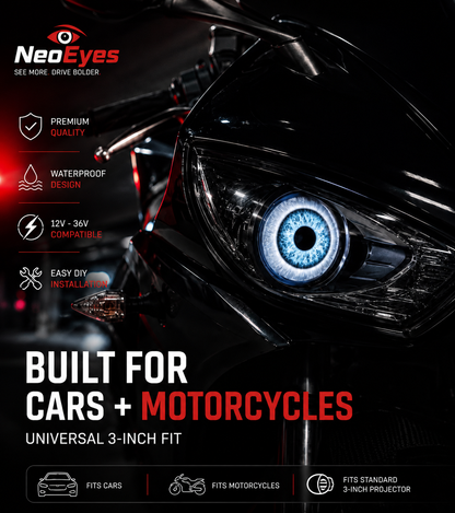 NeoEyes Animated Eyes – 3 Inch Universal LED Lights